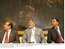 Presidente Lula, ao lado do ministro Tarso Genro e do governador do Rio de Janeiro, Sérgio Cabral, durante Lançamento do Programa Bolsa Formação.