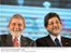 Presidente Lula ao lado do presidente da Petrobras, Sérgio Gabrielli, durante cerimônia de abertura do XX Fórum do Instituto Nacional de Altos Estudos - INAE.