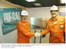Presidente Lula cumprimenta o presidente da Petrobras, Sergio Gabrielli, a bordo da plataforma FPSO JK (P-34), no campo de Jubarte.