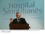 Presidente Lula discursa durante cerimônia de inauguração do Centro de Cardiologia do Hospital Sírio-Libanês.