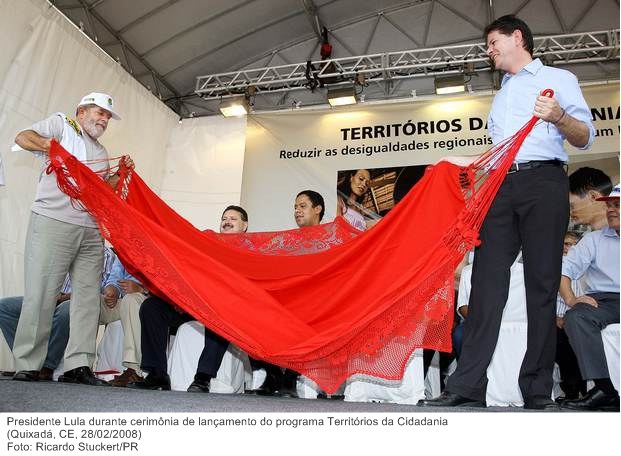 Presidente Lula durante cerimônia de lançamento do programa Territórios da Cidadania (2).