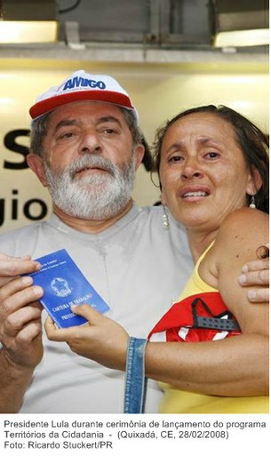 Presidente Lula durante cerimônia de lançamento do programa Territórios da Cidadania.