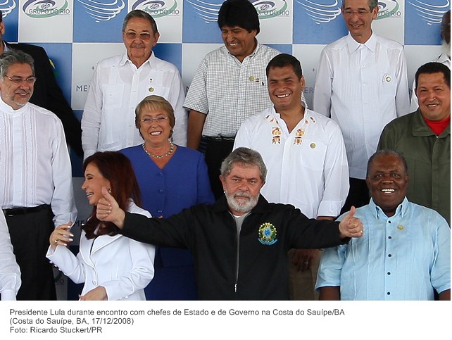 Presidente Lula durante encontro com chefes de Estado e de Governo na Costa do Sauípe-BA.
