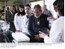 Presidente Lula durante visita ao edifício, o bloco B, tem capacidade para atender 3,2 mil alunos.