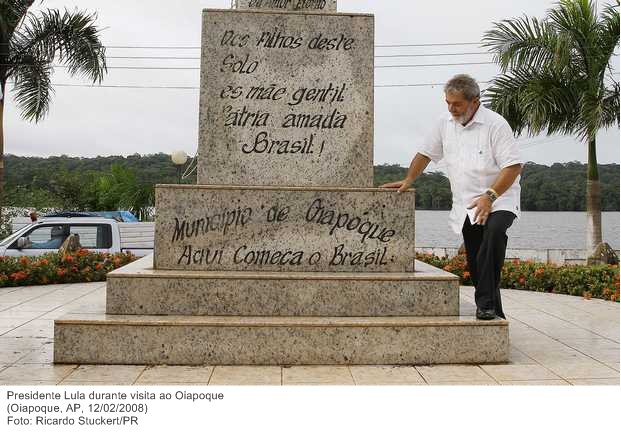 Presidente Lula durante visita ao Oiapoque.