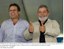 Presidente Lula e Marcelo Miranda, governador de Tocantins, durante inauguração da primeira etapa do projeto Manuel Alves, que compreende uma barragem sobre o rio Manuel Alves.