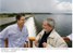 Presidente Lula e Marcelo Miranda, governador de Tocantins, durante visita ao reservatório de contenção da barragem Manuel Alves.
