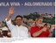 Presidente Lula e o Governador de Minas Gerais, Aécio Neves, durante cerimônia de inauguração da Avenida do Cardoso e de entrega de apartamentos de núcleos habitacionais.