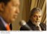 Presidente Lula e o presidente da Venezuela, Hugo Chávez, durante Conferência de Imprensa realizada em Recife.