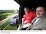 Presidente Lula e o senador José Sarney sobrevoam trecho inaugurado da Ferrovia Norte-Sul.