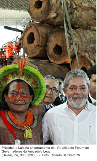 Presidente Lula no encerramento da I Reunião do Fórum de Governadores da Amazônia Legal.