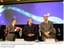 Presidente Lula, o Ministro das Relações Exteriores, Celso Amorim, e o Governador de São Paulo, José Serra, durante encerramento da Conferência Internacional de Biocombustíveis.