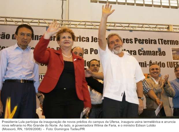 Presidente Lula participa da inauguração de novos prédios do campus da Ufersa, inaugura usina termelétrica e anuncia nova refinaria no Rio Grande do Norte.