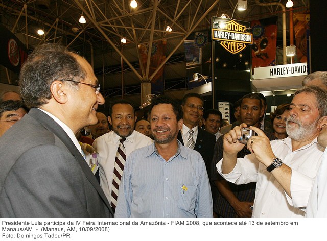 Presidente Lula participa da IV Feira Internacional da Amazônia - FIAM 2008, que acontece até 13 de setembro em Manaus-AM.