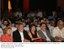 A primeira-dama Marisa Letícia, o presidente Lula e os ministros Dilma Roussef, Patrus Ananias e Miguel Jorge assistem ao filme Lula, o Filho do Brasil.