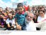 Presidente Lula com populares durante solenidade simultânea de início do mutirão Arco Verde Terra Legal nos estados de Mato Grosso, Pará e Rondônia, em Alta Floresta.