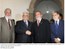 Presidente Lula cumprimenta o presidente da Palestina, Mahmoud Abbas, acompanhado do governador Jaques Wagner e do ministro Celso Amorim, em Salvador-BA.