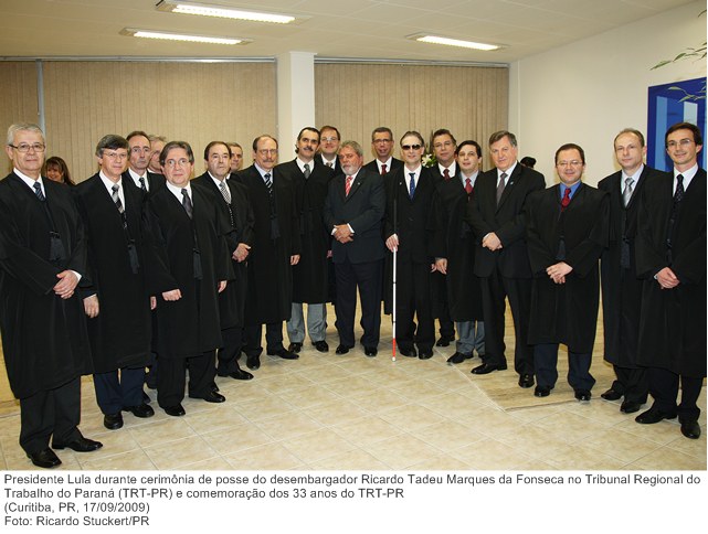 Presidente Lula durante cerimônia de posse do desembargador Ricardo Tadeu Marques da Fonseca no Tribunal Regional do Trabalho do Paraná (TRT-PR) (3).
