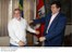 Presidente Lula durante encontro com o presidente do Peru, Alan García, no Acre.