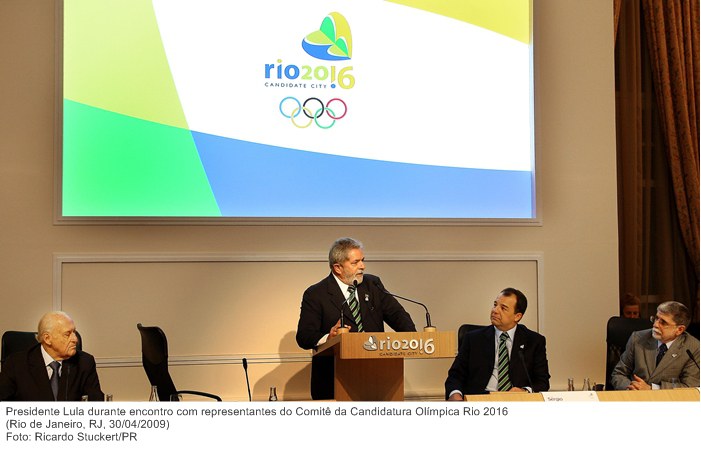Presidente Lula durante encontro com representantes do Comitê da Candidatura Olímpica Rio 2016 (2).