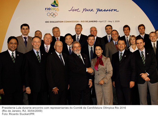 Presidente Lula durante encontro com representantes do Comitê da Candidatura Olímpica Rio 2016 (3).