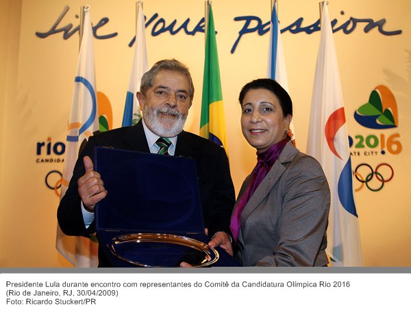 Presidente Lula durante encontro com representantes do Comitê da Candidatura Olímpica Rio 2016.