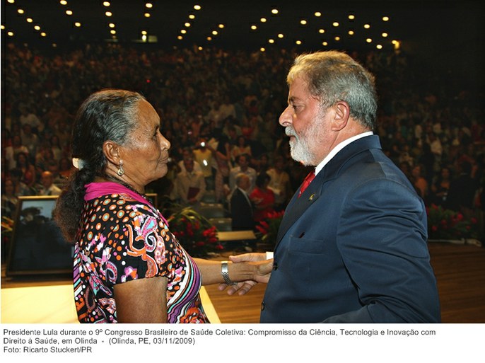 Presidente Lula durante o 9º Congresso Brasileiro de Saúde Coletiva Compromisso da Ciência, Tecnologia e Inovação com Direito à Saúde, em Olinda.