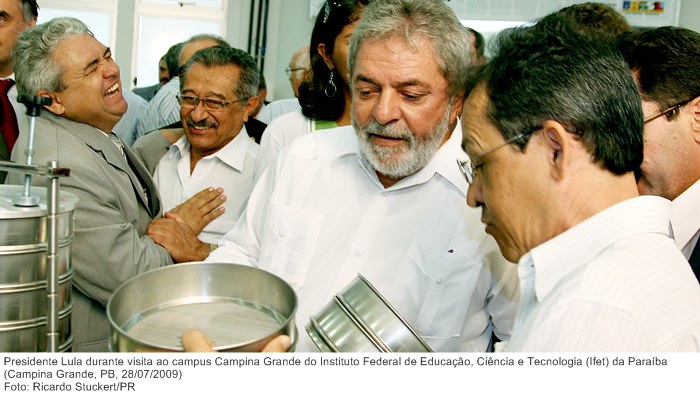 Presidente Lula durante visita ao campus Campina Grande do Instituto Federal de Educação, Ciência e Tecnologia (Ifet) da Paraíba (2).