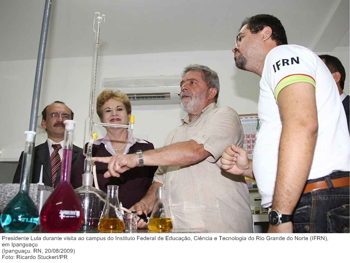 Presidente Lula durante visita ao campus do Instituto Federal de Educação, Ciência e Tecnologia do Rio Grande do Norte (IFRN), em Ipanguaçu (4).