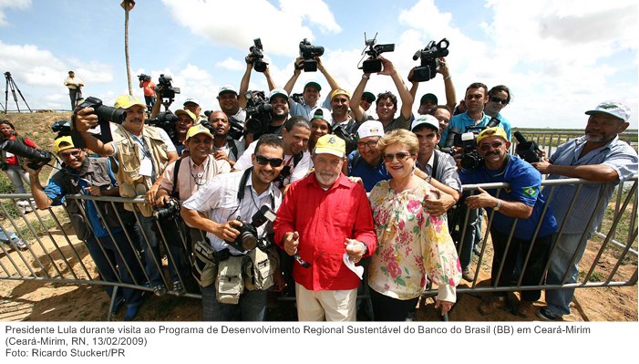 Presidente Lula durante visita ao Programa de Desenvolvimento Regional Sustentável do Banco do Brasil (BB) em Ceará-Mirim.