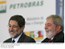 Presidente Lula e o presidente da Petrobras, Sergio Gabrielli, durante cerimônia de inauguração da Unidade de Propeno da Refinaria do Planalto Paulista (Replan).jpg