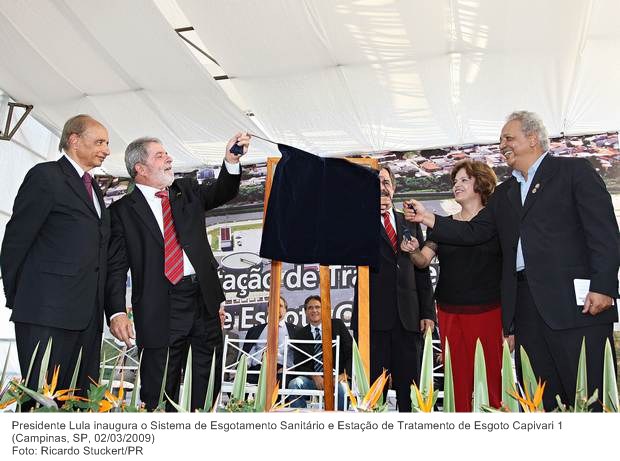 Presidente Lula inaugura o Sistema de Esgotamento Sanitário e Estação de Tratamento de Esgoto Capivari 1.jpg
