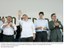 Presidente Lula, o Gov. da Paraíba, José Maranhão, e o min. Fernando Haddad durante cerimônia de inauguração do campus Campina Grande do Instituto Federal de Educação, Ciência e Tecnologia.