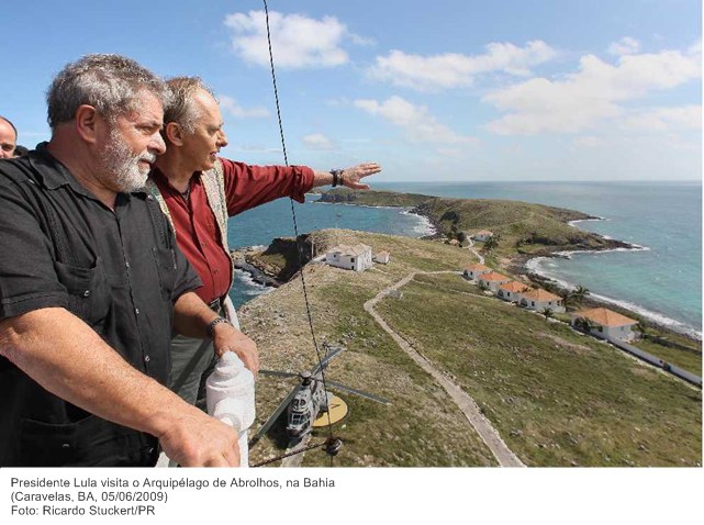 Presidente Lula visita o Arquipélago de Abrolhos, na Bahia.