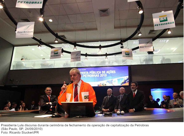 Presidente Lula discursa durante cerimônia de fechamento da operação de capitalização da Petrobras (2)