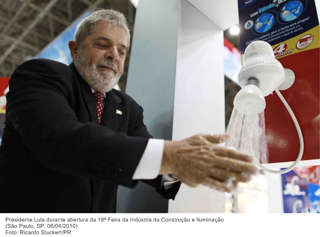Presidente Lula durante abertura da 18ª Feira da Indústria da Construção e Iluminação (5).