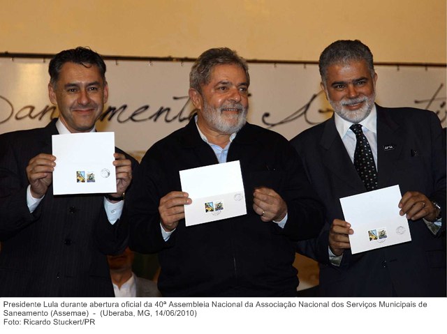 Presidente Lula durante abertura oficial da 40ª Assembleia Nacional da Associação Nacional dos Serviços Municipais de Saneamento (Assemae) 
