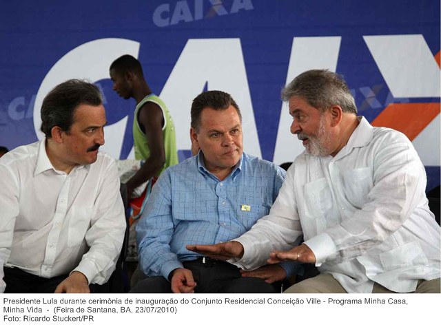 Presidente Lula durante cerimônia de inauguração do Conjunto Residencial Conceição Ville - Programa Minha Casa, Minha Vida.