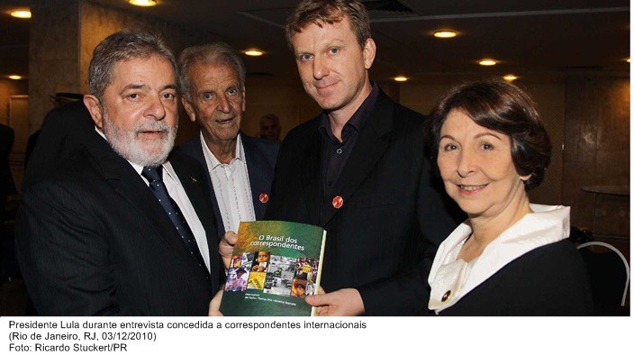 Presidente Lula durante entrevista concedida a correspondentes internacionais.