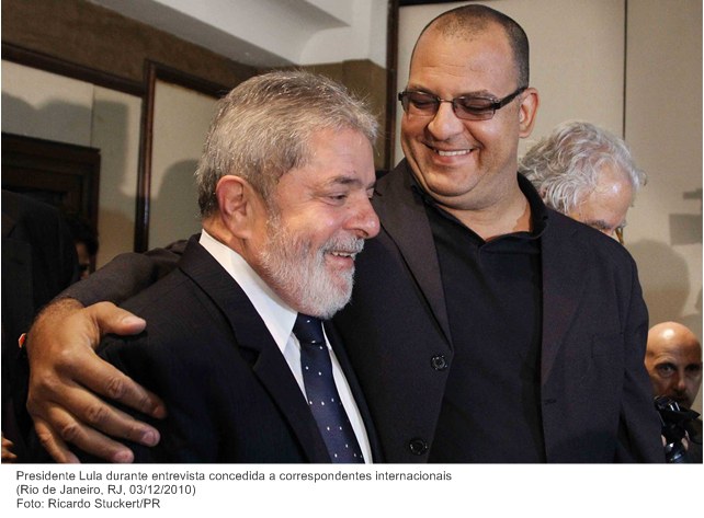 Presidente Lula durante entrevista concedida a correspondentes internacionais.