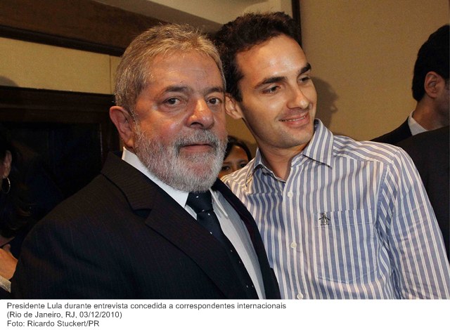Presidente Lula durante entrevista concedida a correspondentes internacionais. 