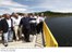Presidente Lula durante visita à barragem do Ribeirão João Leite, em Goiás 