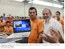 Presidente Lula durante visita à fábrica de placa-mãe e à linha de montagem de computadores da Positivo Informática