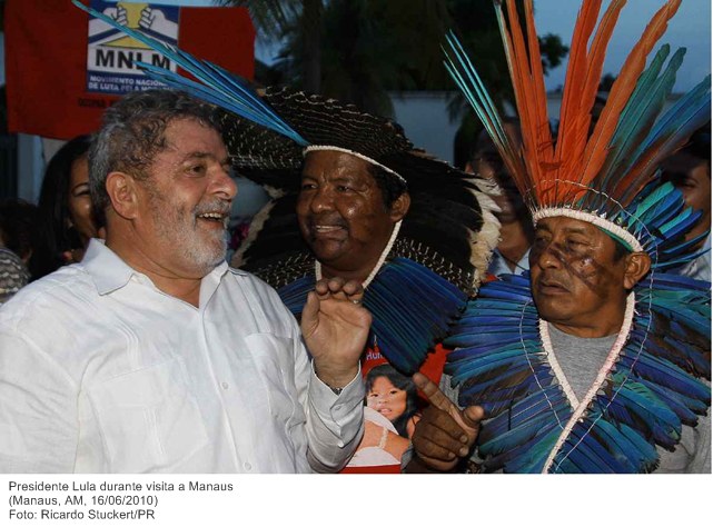 Presidente Lula durante visita a Manaus 