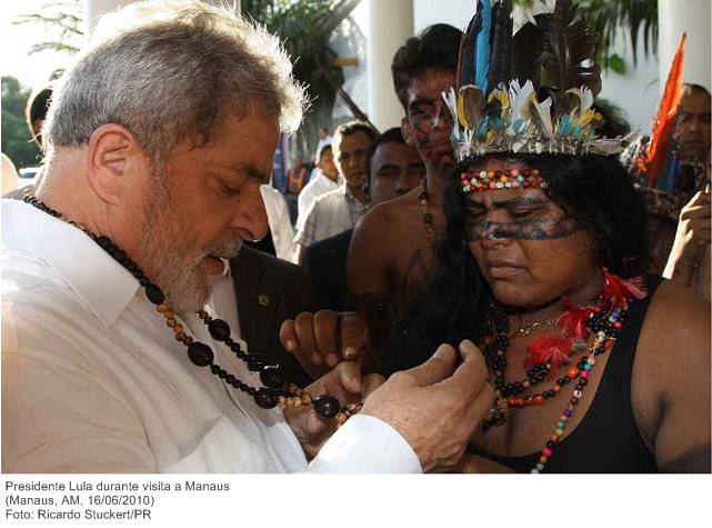 Presidente Lula durante visita a Manaus 