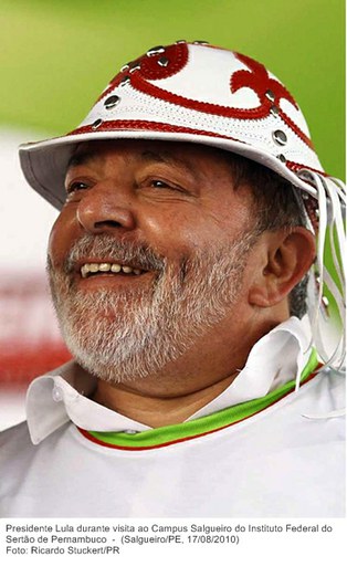 Presidente Lula durante visita ao Campus Salgueiro do Instituto Federal do Sertão de Pernambuco 