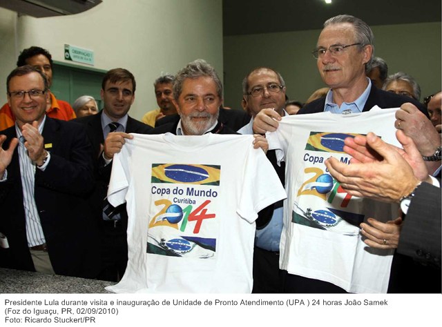 Presidente Lula durante visita e inauguração de Unidade de Pronto Atendimento (UPA ) 24 horas João Samek 