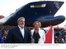 Presidente Lula e dona Marisa durante cerimônia de lançamento ao mar do navio porta-contêiner Log-In Jatobá.
