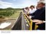 Presidente Lula e ministra Dilma Rousseff durante visita à barragem do Ribeirão João Leite, em Goiás.