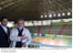 Presidente Lula e o ministro Orlando Silva durante visita ao Ginásio de Esportes Francisco Bueno Neto (Chico Neto).